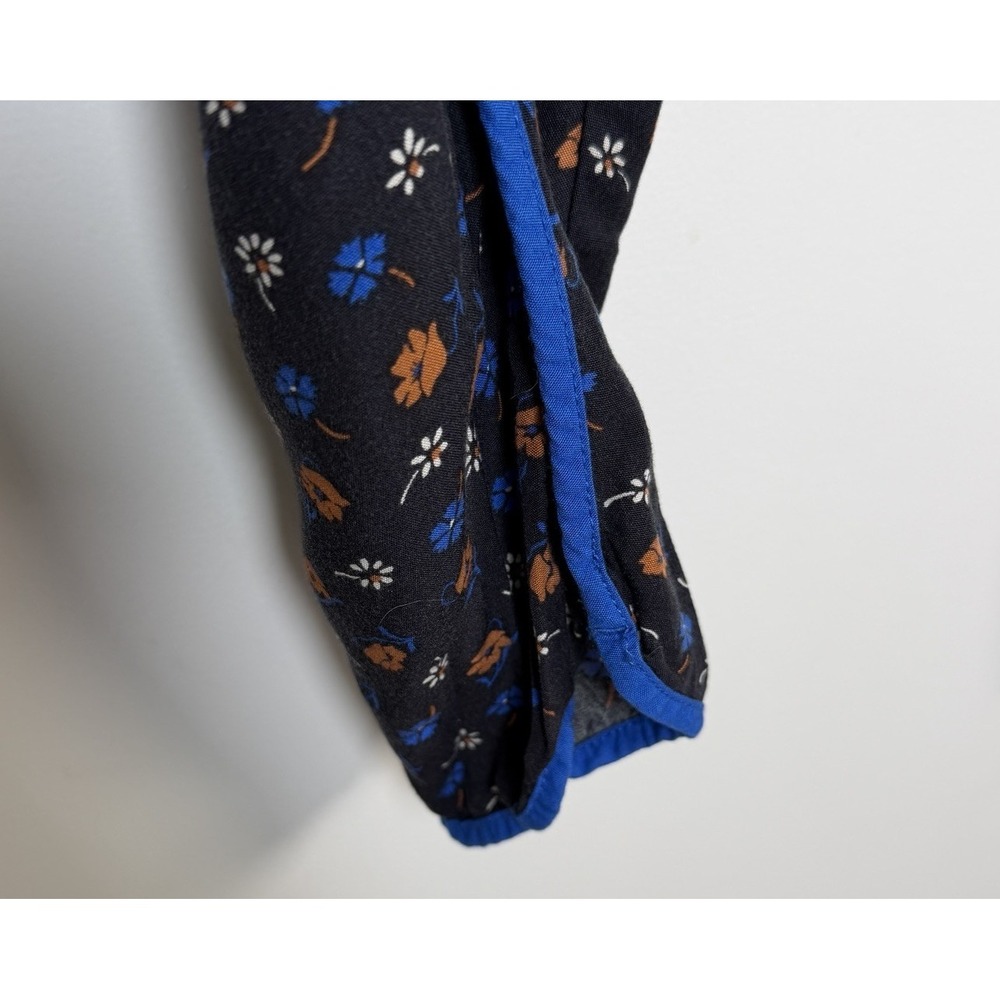 Madewell Track Crop Trousers Prairie Floral Posies Black Multicolor Size Small - Picture 12 of 13